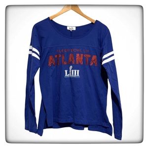 Touch by Alyssa Milano Super Bowl LIII in Atlanta Long Sleeve Shirt Size Medium